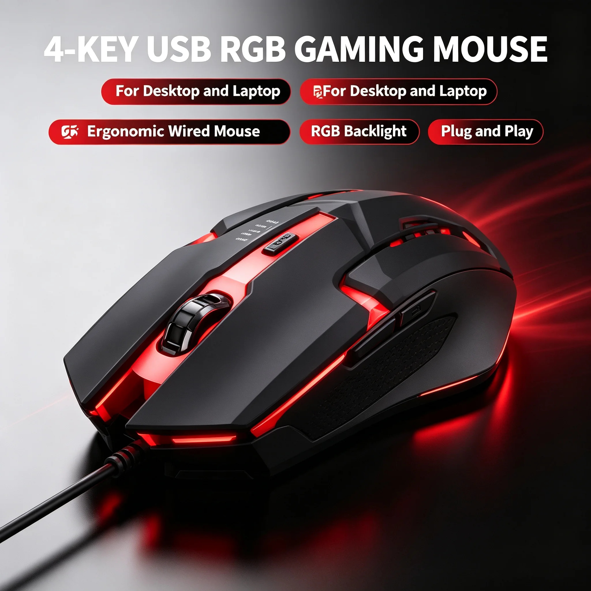 Laptop Mouse - Новая, усовершенствованная, высококачественная эргономичная игровая мышь,