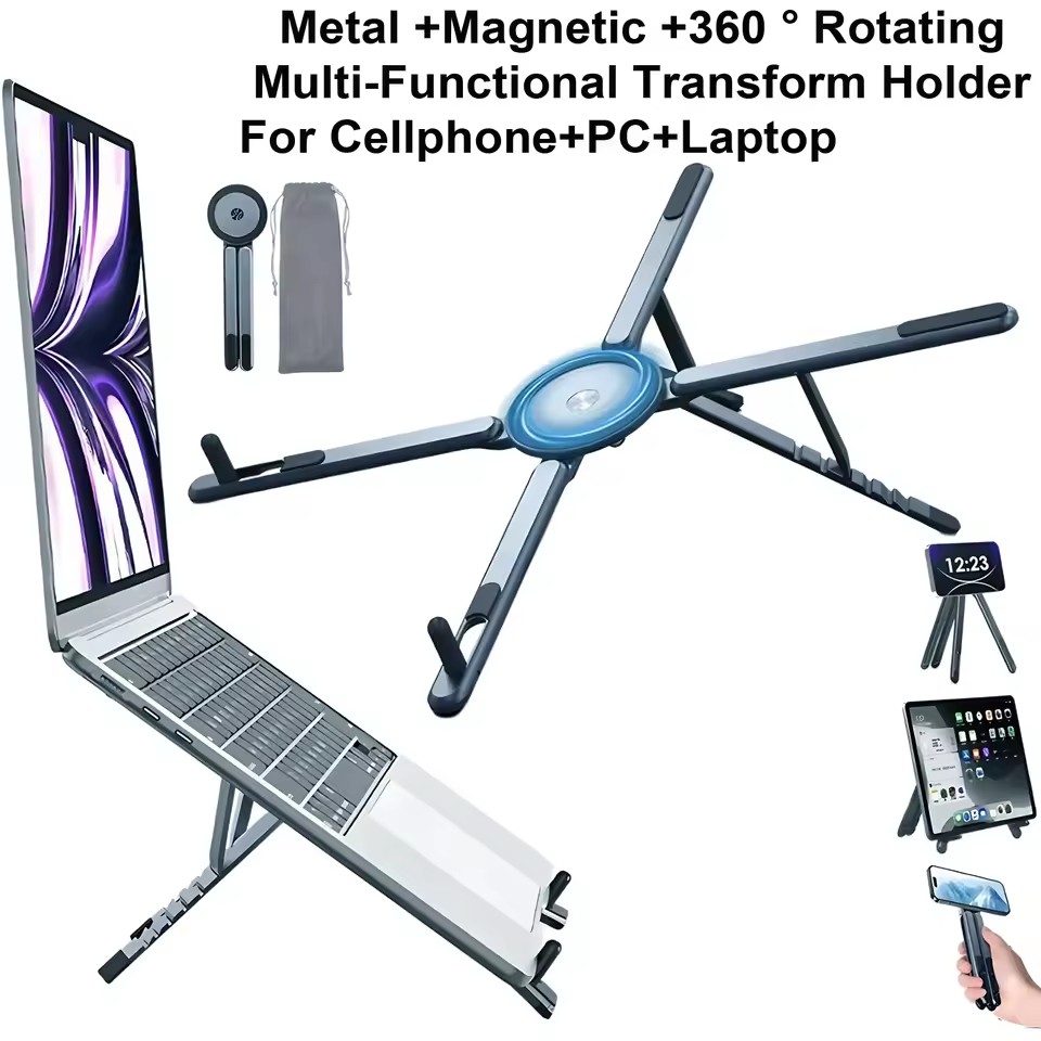 Laptop Stand - 3 в 1: складной магнитный держатель