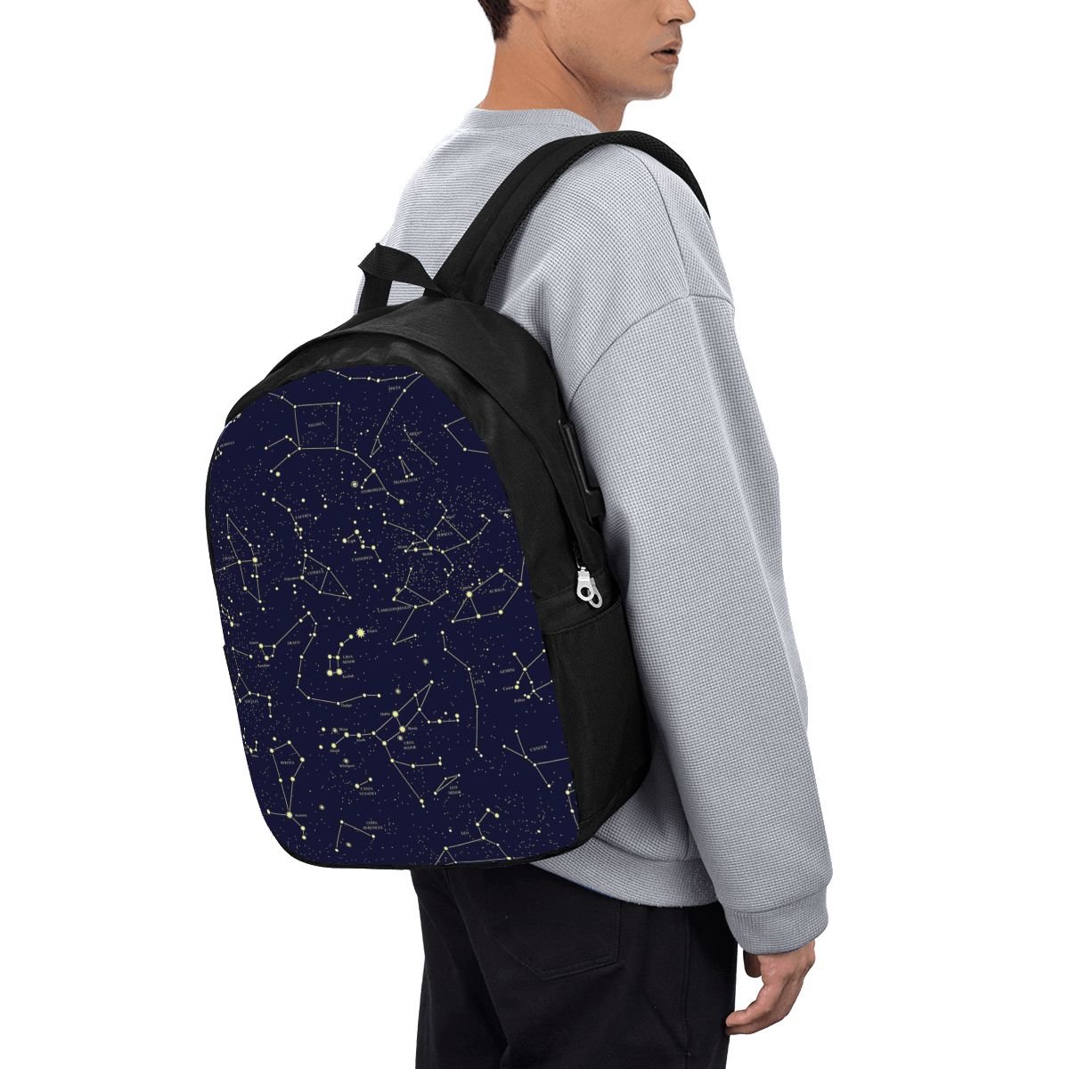 Laptop Bag - Рюкзак с изображением золотых небесных звезд,