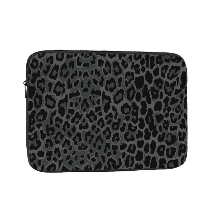 Laptop Sleeve - Черный чехол для ноутбука с леопардовым