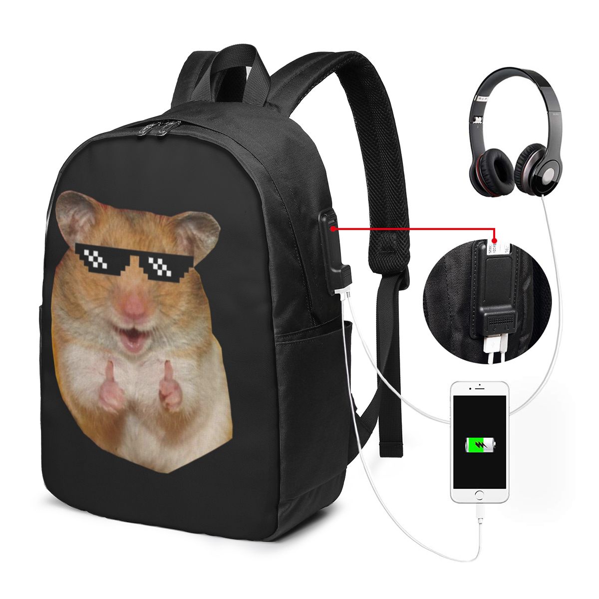 Забавный рюкзак с изображением – обзор и цена Laptop Bag