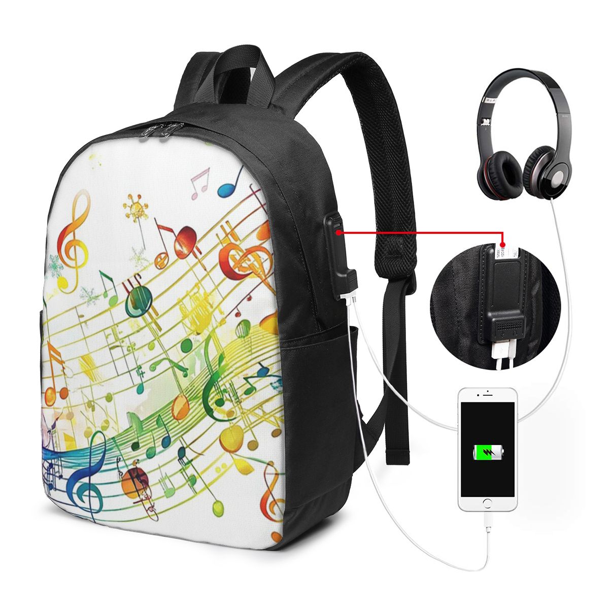 Абстрактные клавиши пианино с  – обзор и цена Laptop Bag