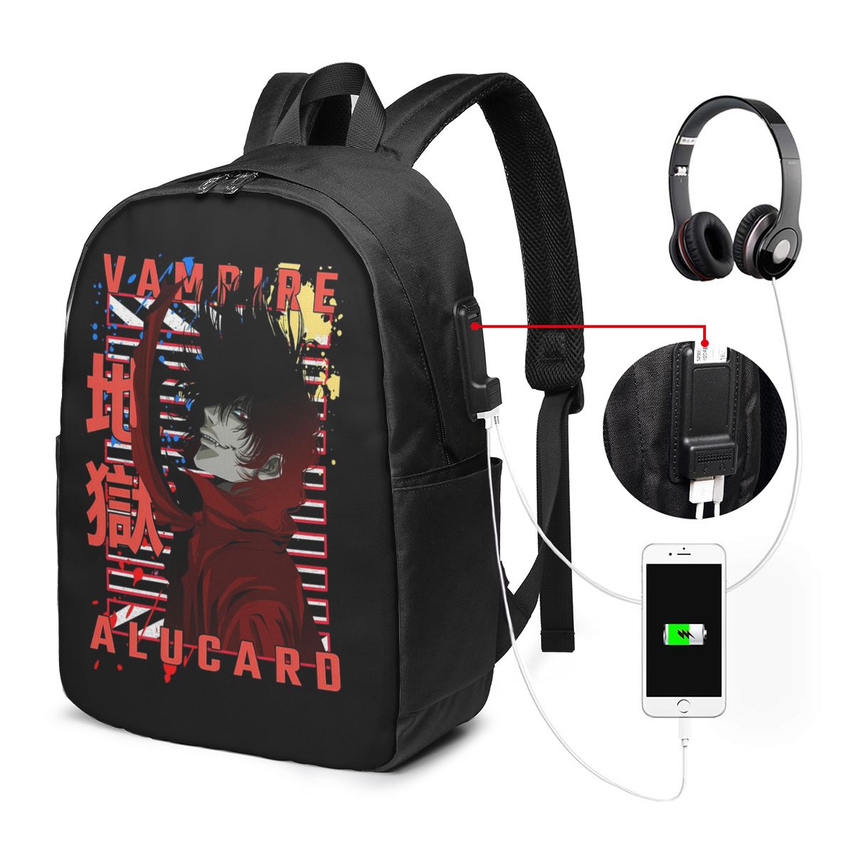 Рюкзак Alucard Hellsing Manga, – обзор и цена Laptop Bag